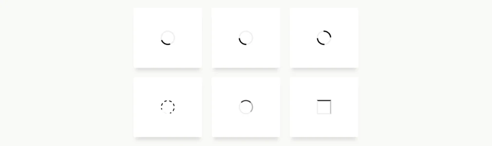 CSS loading spinners